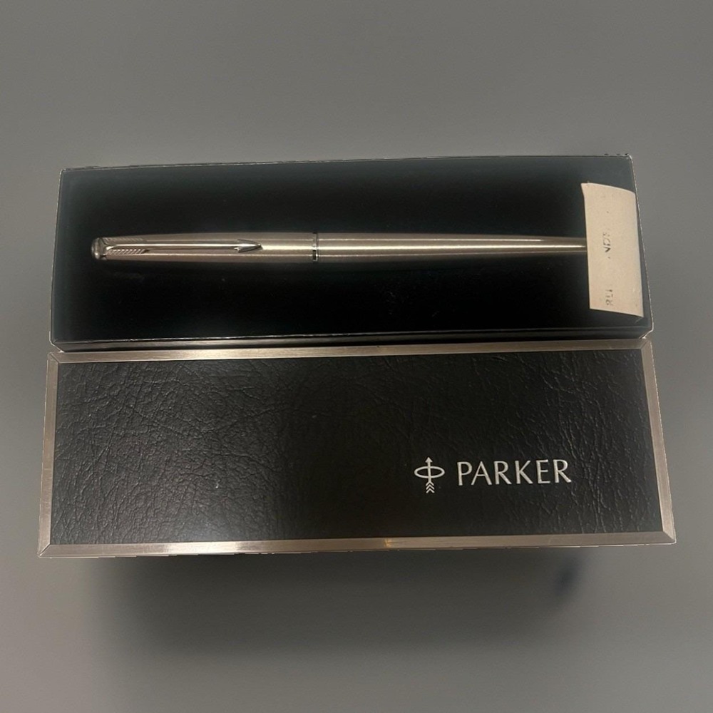 Vintage Parker All Stainless 1970's Ballpoint Pen Systemark Refills Sealed